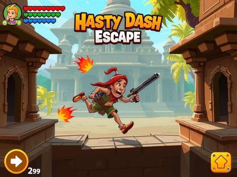 Hasty Dash Escape strategy guide showing optimal paths